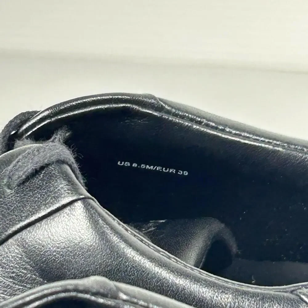 Vince. Size 8.5 Leather‎ Platform Lace Up Sneaker NEW Black White Benfield $199